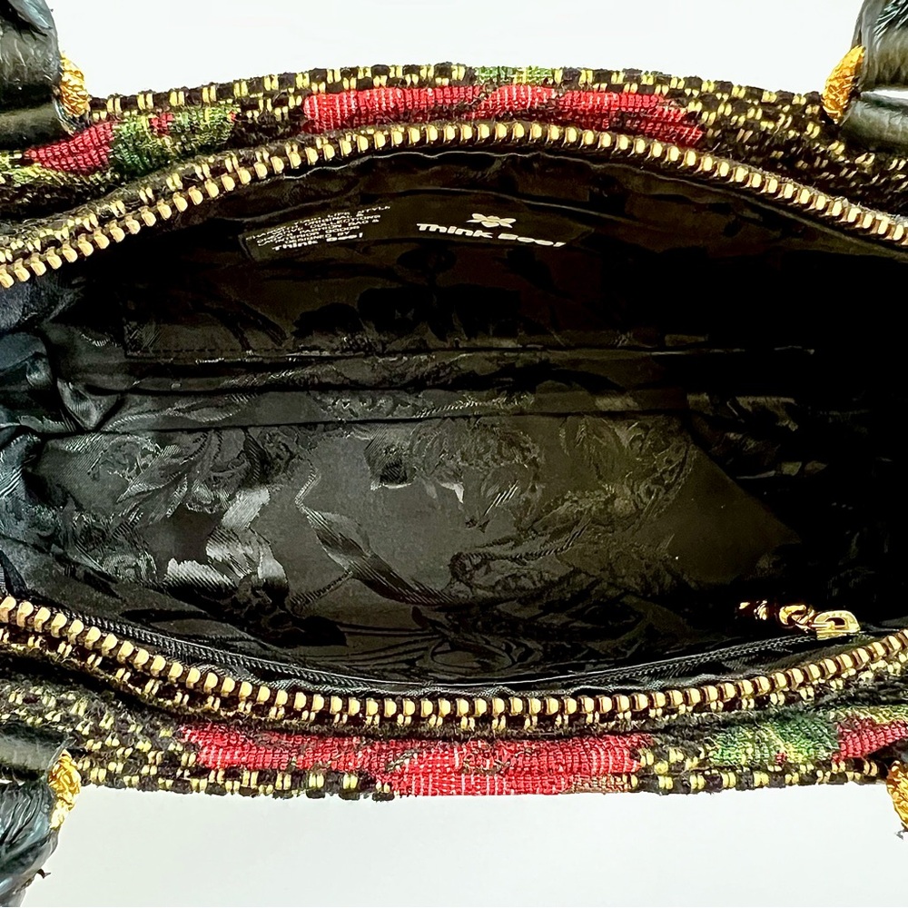 Think Bee! Embroidered-Embellished Rose Tapestry Bag - Picture 8 of 11